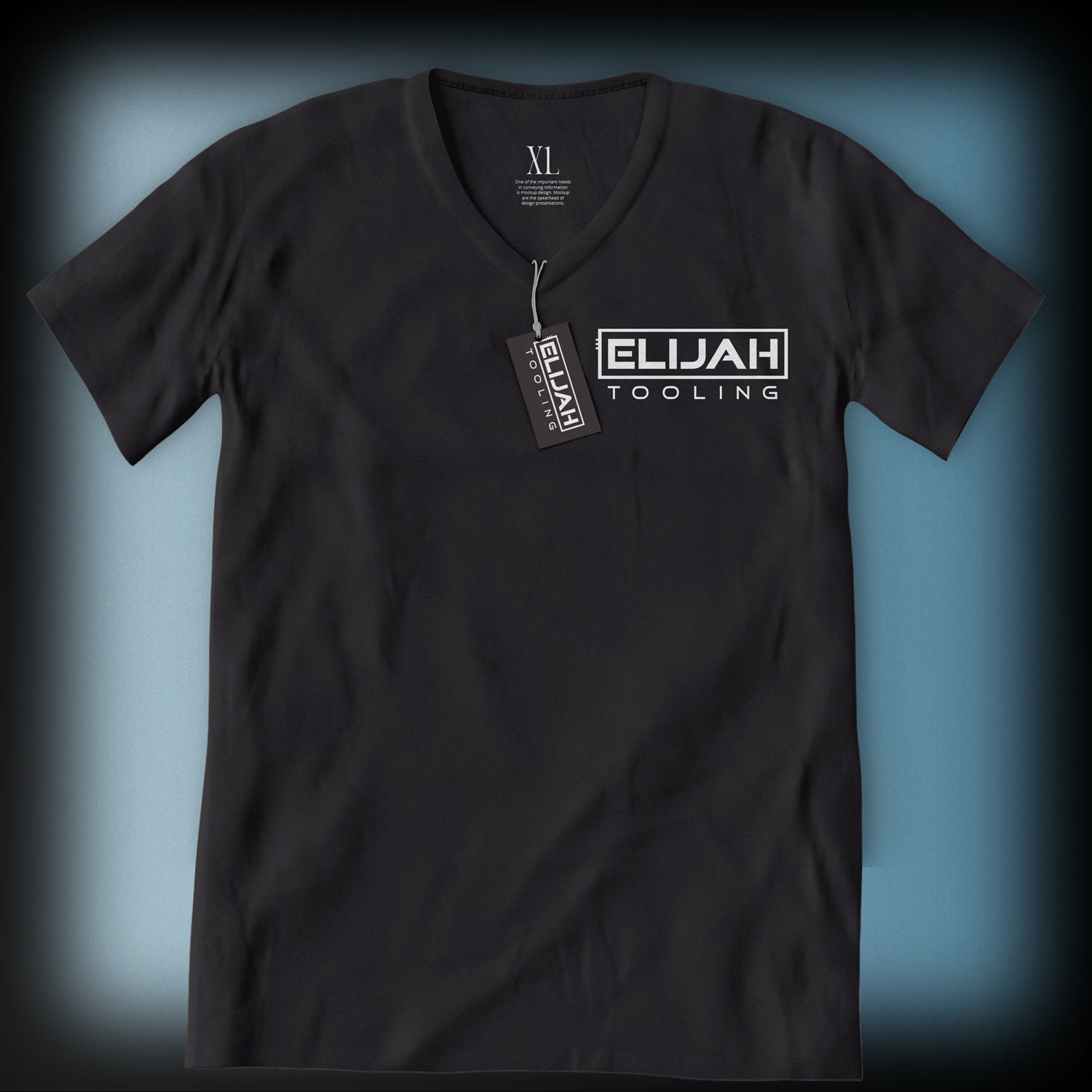 Elijah Tooling 圖案 V 領