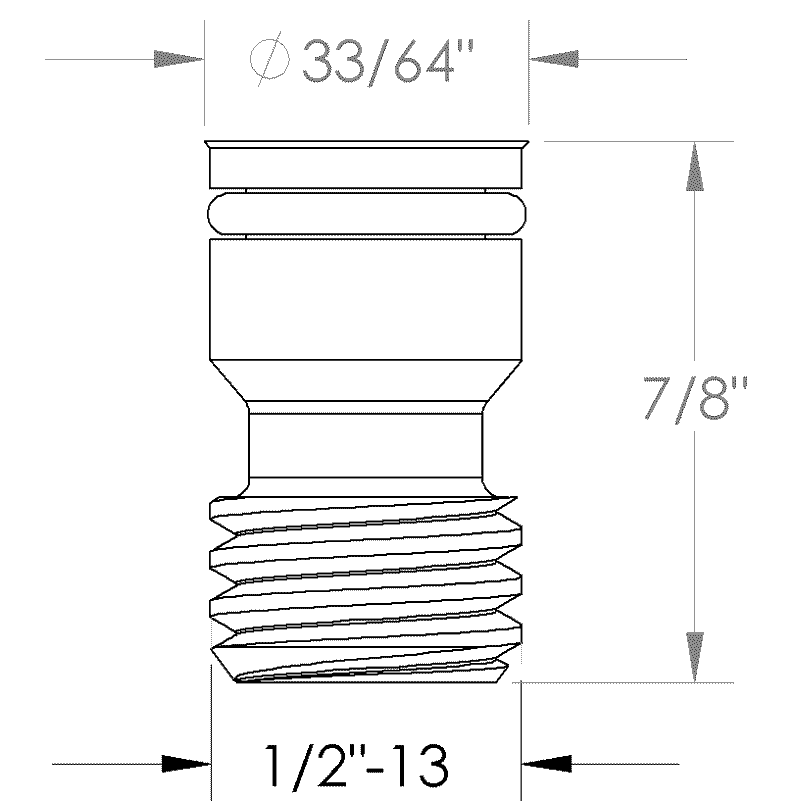 1/2 吋鋁插頭ZIPBUSHING™ 多用途孔與標準多用途孔
