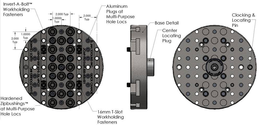 QUICK-CHANGE MODULAR FIXTURE PLATE FOR TRUNNION